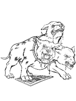 A coloring page of harry potter